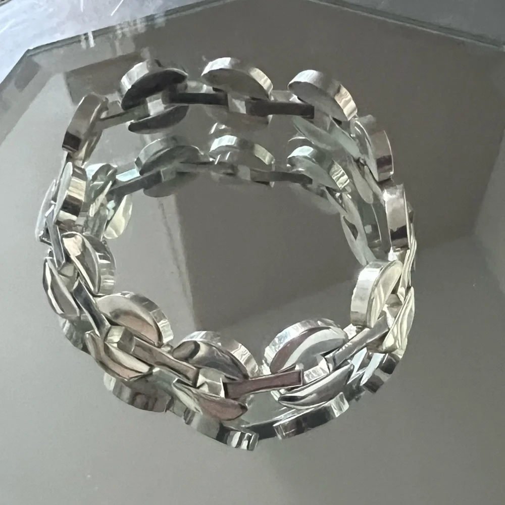 Silver Chunky Chain Link Bracelet  NWT